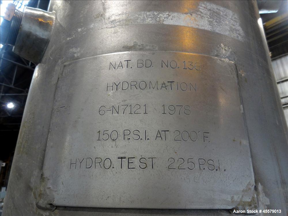 Unused- Hydromation Filter Pressure Tank, (Demineralizer)