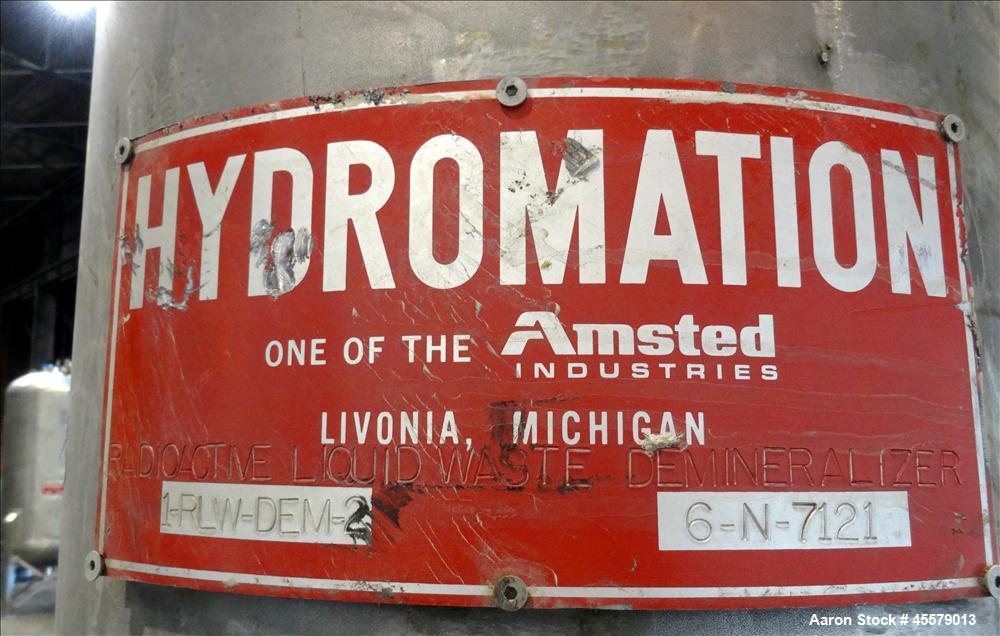 Unused- Hydromation Filter Pressure Tank, (Demineralizer)
