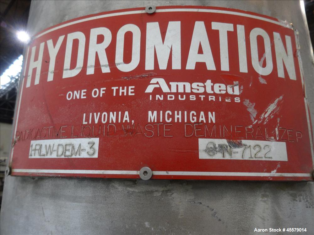 Unused- Hydromation Filter Pressure Tank, (Demineralizer)