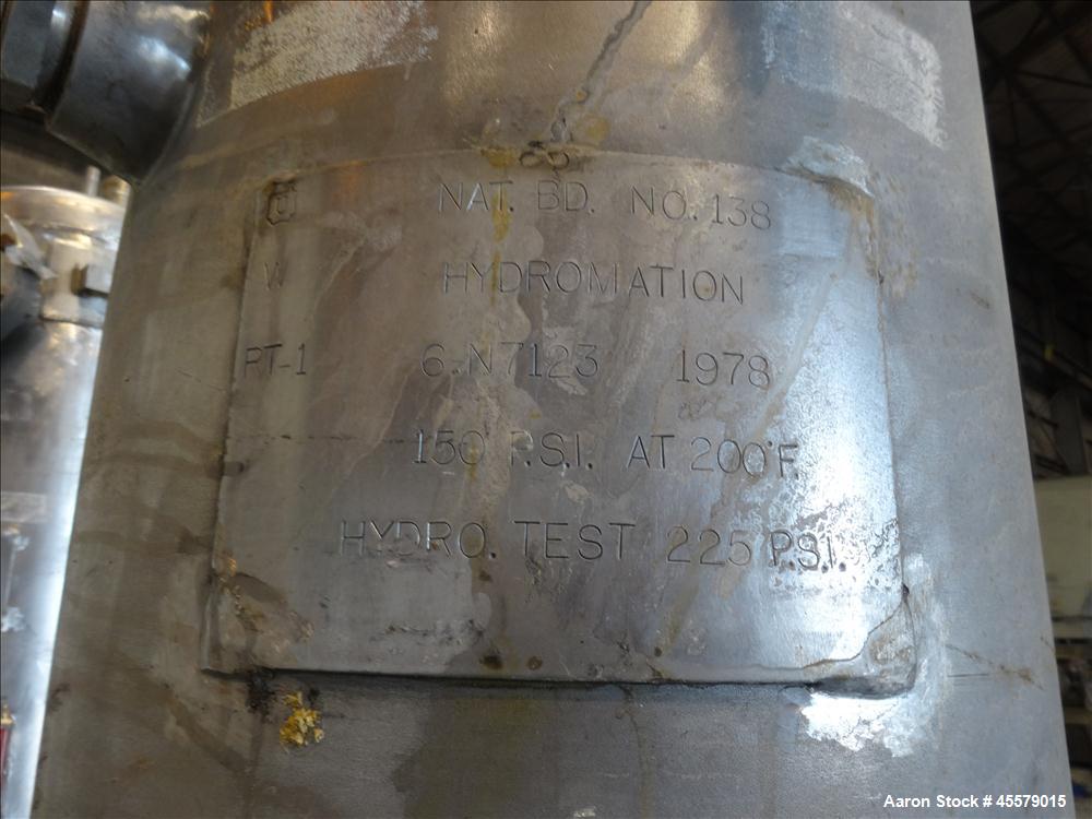 Unused- Hydromation Filter Pressure Tank, (Demineralizer)