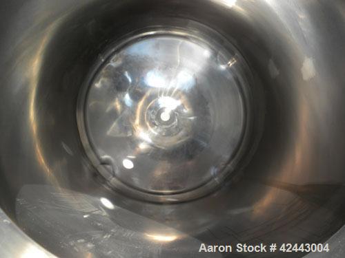 Used ITT Industries Pure-Flo Precision Tank, 165 gallon (625 liter), 316 stainless steel, vertical. 32’’ Diameter x 48’’ straight side, dished top and bottom. Internal rated atmospheric at –20 to 250...