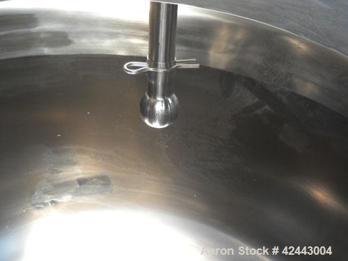 Used ITT Industries Pure-Flo Precision Tank, 165 gallon (625 liter), 316 stainless steel, vertical. 32’’ Diameter x 48’’ straight side, dished top and bottom. Internal rated atmospheric at –20 to 250...