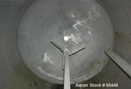USED:Industrial Alloy Fabricators tank, 200 gallon, 316L stainless steel. 36" dia x 41" st side, dished heads, internal 14.5 psi at 300 deg F, Lightnin agitator model N330/25, 1" dia shaft with 3 bla...