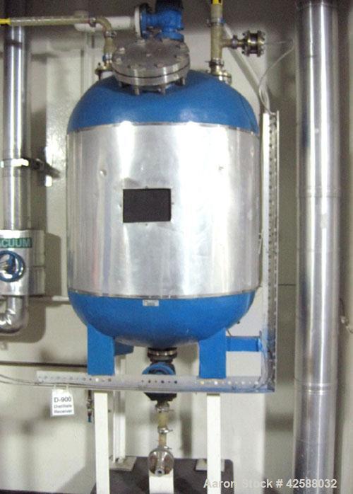 Used J.D. Cousins Pressure Tank, Approximately 50 Gallon, 316L Stainless Steel. 24" Diameter x 24" straight side. Internal rated 25 psi/full vacuum.