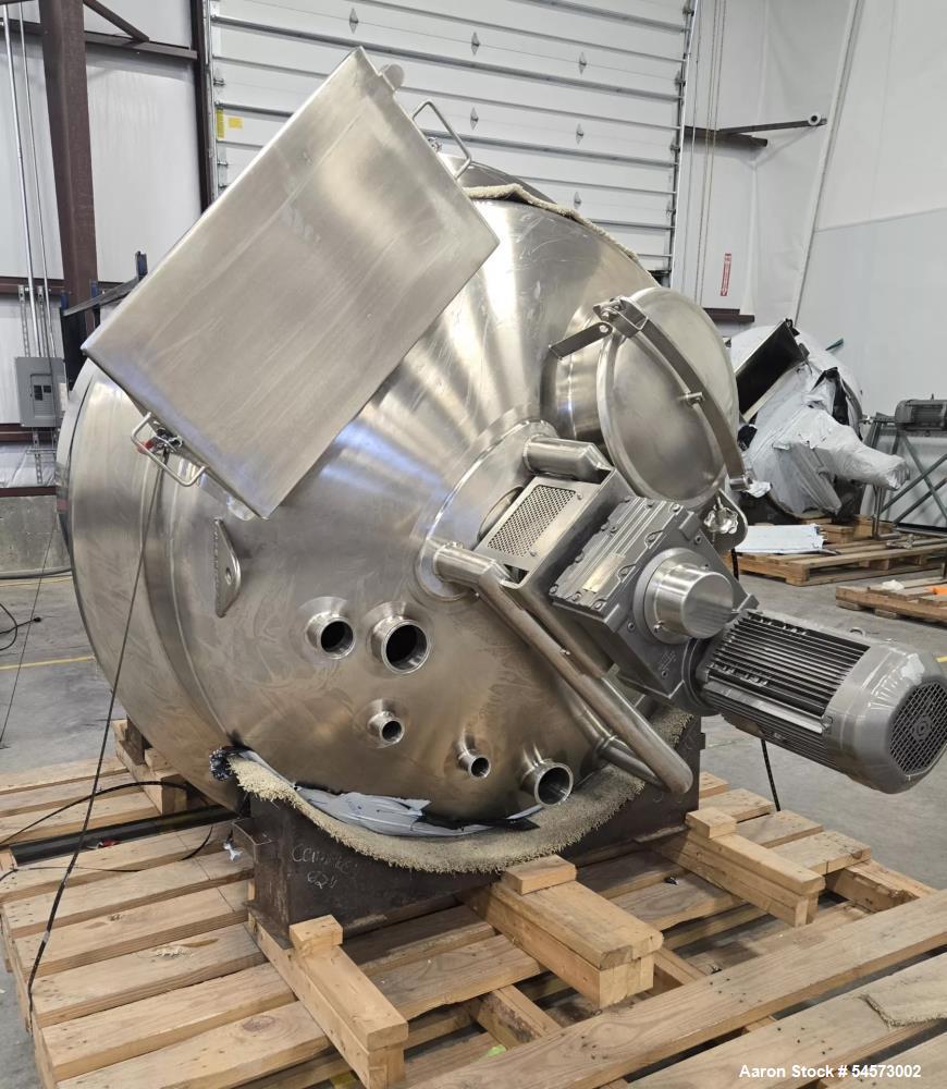 Unused JBF Stainless Steel Jacketed Kettle, approximately 360-gallon working capacity, 316L stainless steel product contact, ASME U-stamped insulated jacket rated 100 PSI at 300F with minimum design ...