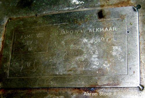 Used 100 Gallon Stainless Steel Javo N.V. Alkmaar Pressure Tank