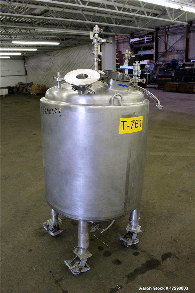 Used- Lee Industries Pressure Tank, Model 100 DBT, 100 Gallons, 316 Stainless St
