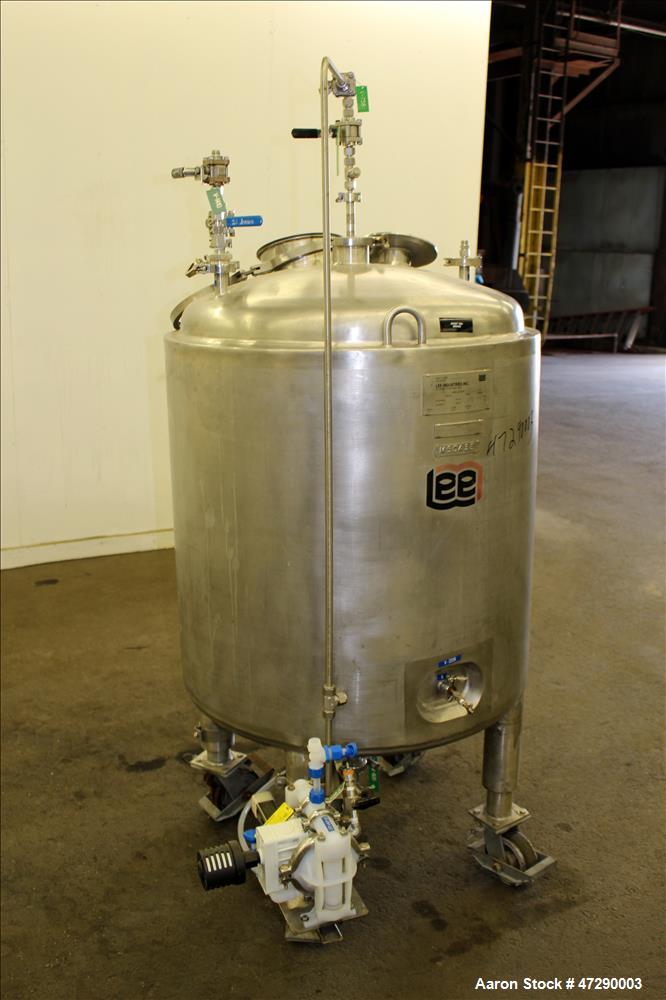 Used- Lee Industries Pressure Tank, Model 100 DBT, 100 Gallons, 316 Stainless St