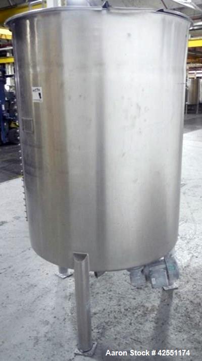 Used 1000 Liter Stainless Steel Lee tank, Model 1000LDBT
