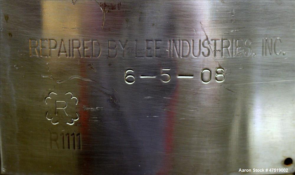Used Lee Industries Mix Tank, Model 100LCBT, 26.4 Gallon (100 Liter), 316 Stain