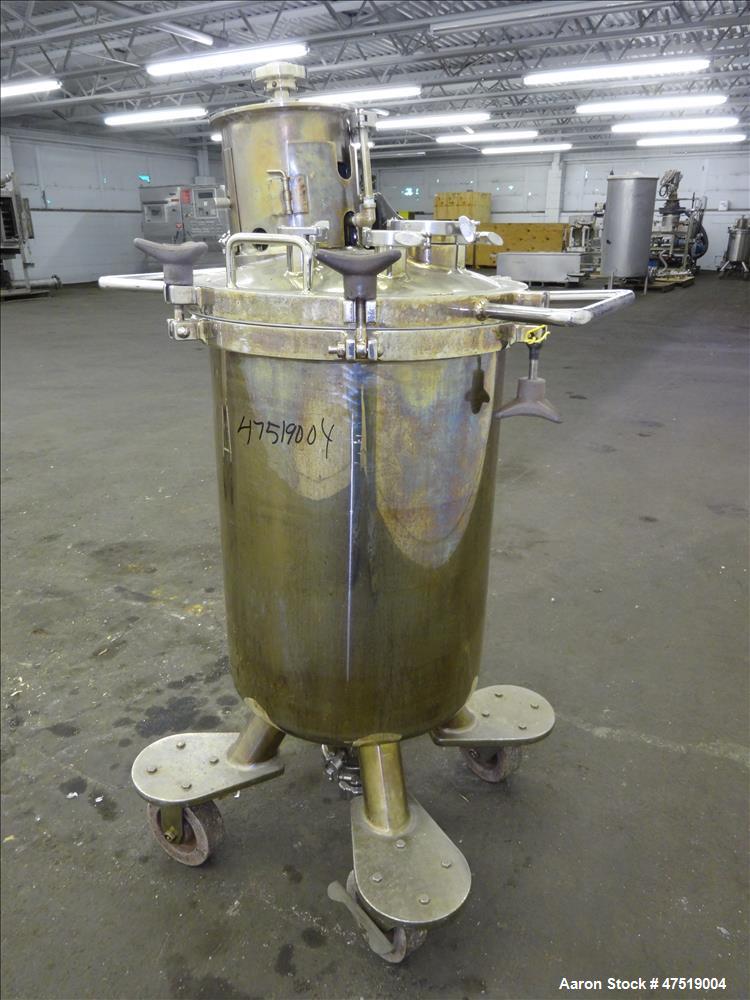 Used Lee Industries Mix Tank, Model 100LCBT, 26.4 Gallon (100 Liter), 316 Stain