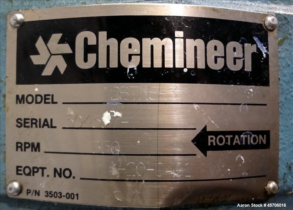 Used Lee Industries Pressure Tank, 113 Gallon, Model 119DBT, Teflon coated 316 Stainless Steel, Vertical, 35" straight side x 30" diameter, flat top with bolt on cover, dish bottom. Internal rated FV...