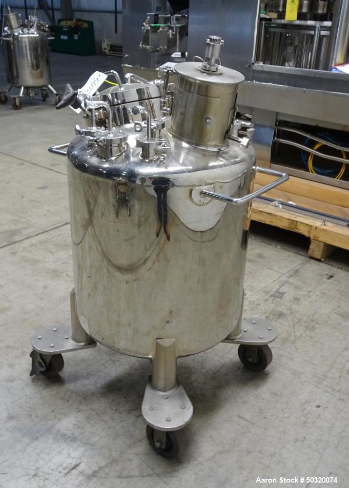 Used Lee Industries Pressure Mix Tank, 200 Liter, 316L Stainless Steel, Vertical