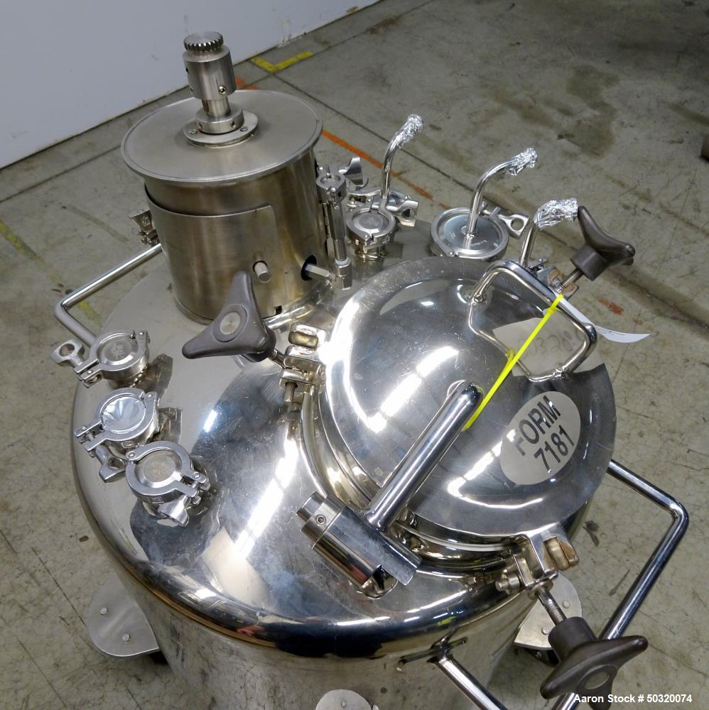 Used Lee Industries Pressure Mix Tank, 200 Liter, 316L Stainless Steel, Vertical