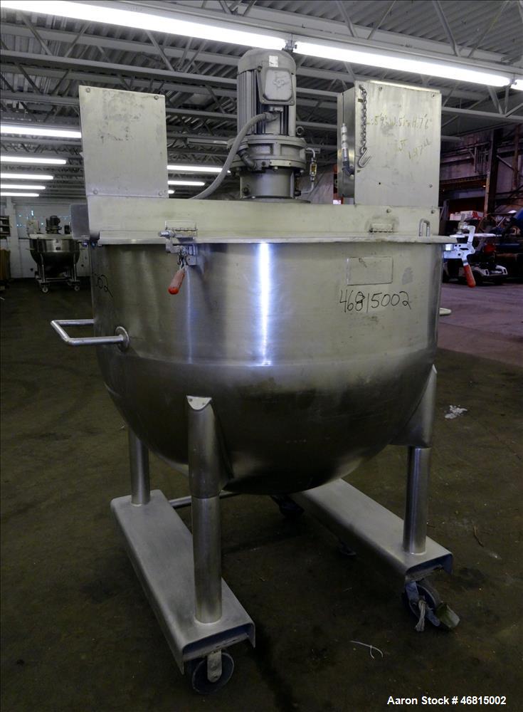 Used Lee Industries Single Motion Mixing Tank, Model 250A, 250 Gallon