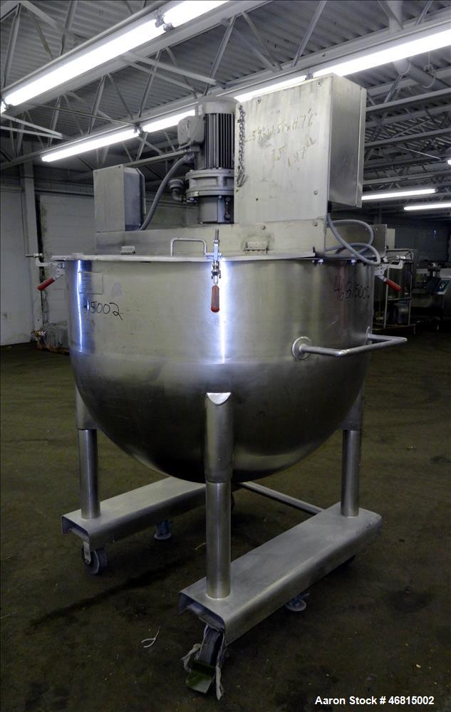 Used Lee Industries Single Motion Mixing Tank, Model 250A, 250 Gallon