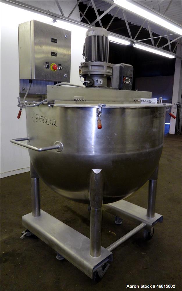 Used Lee Industries Single Motion Mixing Tank, Model 250A, 250 Gallon