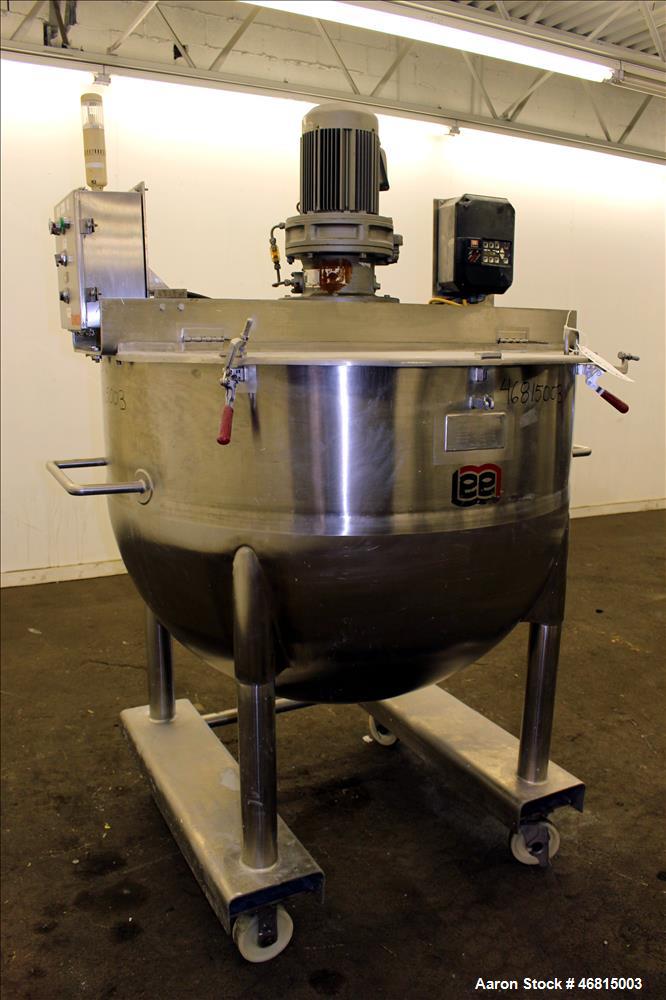 Used Lee Industries Single Motion Mixing Tank, Model 250A7S, 250 Gallon
