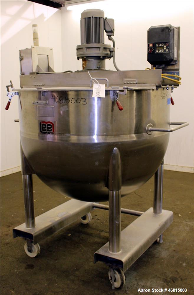 Used Lee Industries Single Motion Mixing Tank, Model 250A7S, 250 Gallon