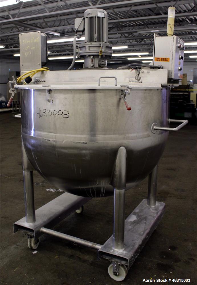 Used- Lee Industries Single Motion Mixing Tank, Model 250A7S, 250 Gallon