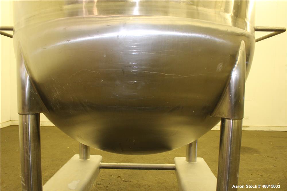 Used Lee Industries Single Motion Mixing Tank, Model 250A7S, 250 Gallon