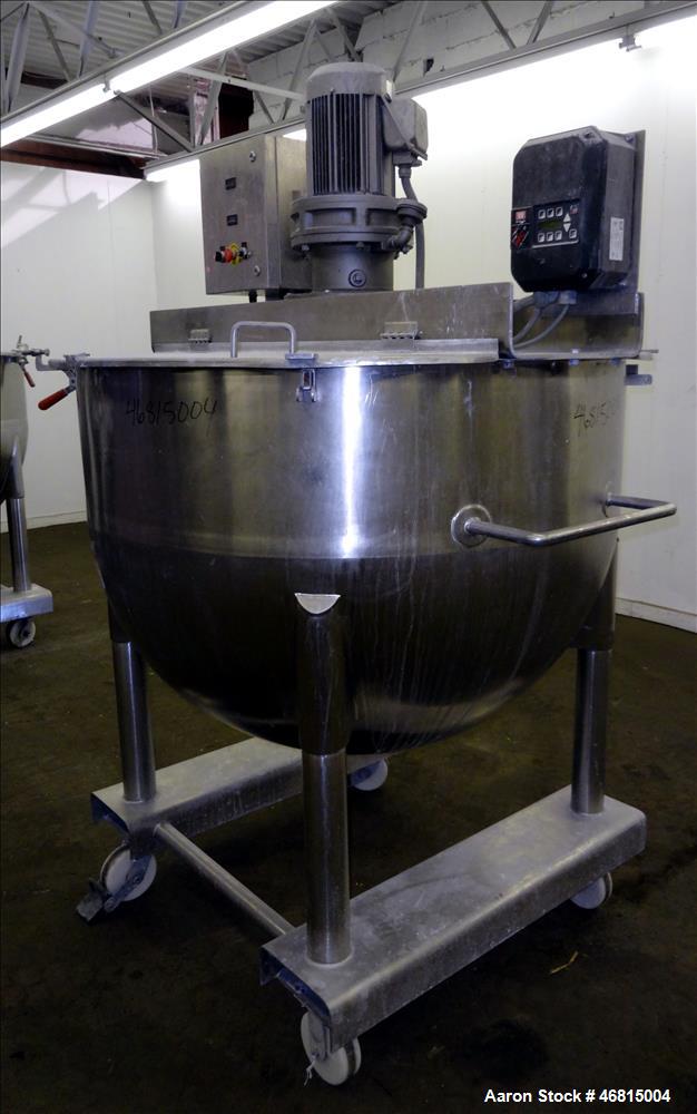 Used Lee Industries Single Motion Mixing Tank, Model 250A7S, 250 Gallon