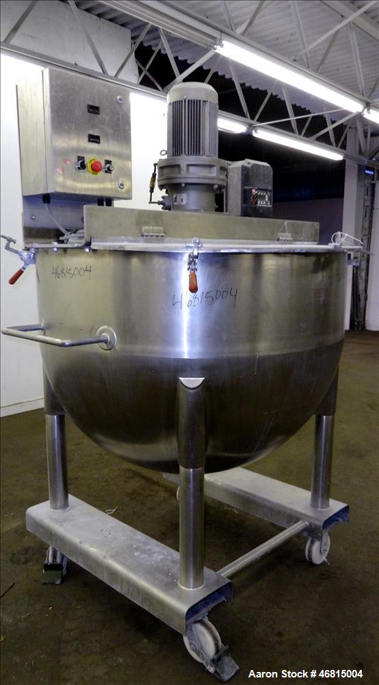 Used Lee Industries Single Motion Mixing Tank, Model 250A7S, 250 Gallon