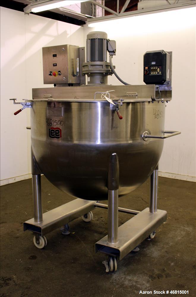 Used Lee Industries Single Motion Mixing Tank, 250 Gallon, 316 Stainless steel,