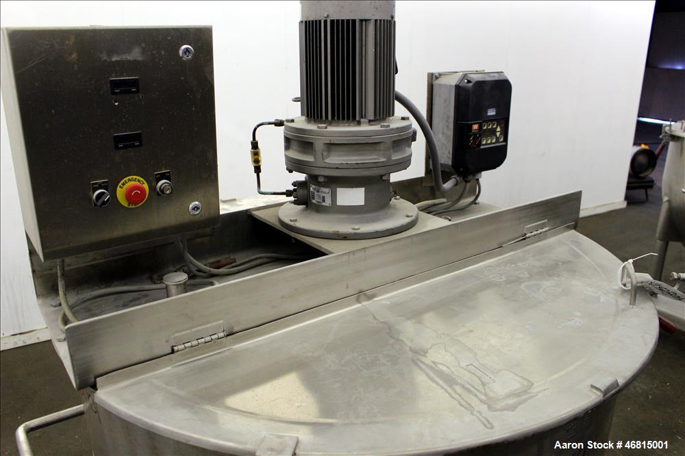 Used Lee Industries Single Motion Mixing Tank, 250 Gallon, 316 Stainless steel,