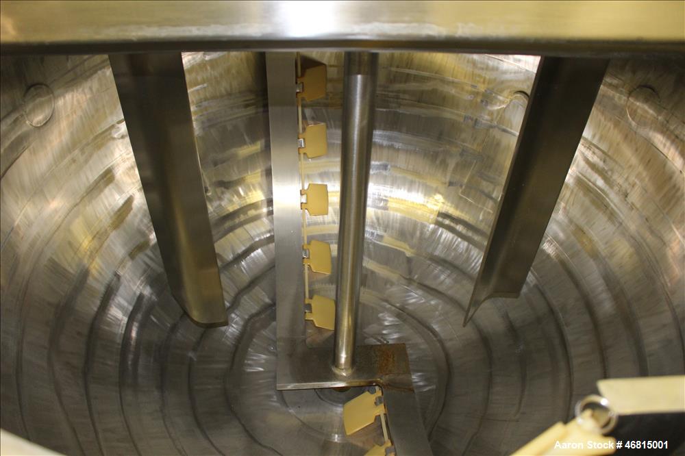 Used Lee Industries Single Motion Mixing Tank, 250 Gallon, 316 Stainless steel,