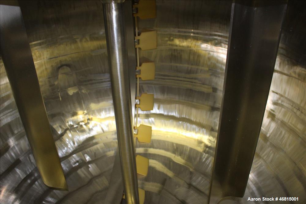 Used Lee Industries Single Motion Mixing Tank, 250 Gallon, 316 Stainless steel,