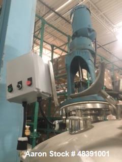 Used Lee Industries Polished Pressure Tank, Model 250DBT. 250 gallon, 316 stainless steel, vertical. 40" diameter x 42" straight side, dished top and bottom. Internal designed for vacuum service and ...