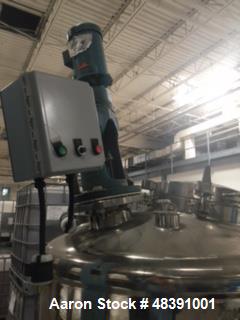 Used Lee Industries Polished Pressure Tank, Model 250DBT. 250 gallon, 316 stainless steel, vertical. 40" diameter x 42" straight side, dished top and bottom. Internal designed for vacuum service and ...