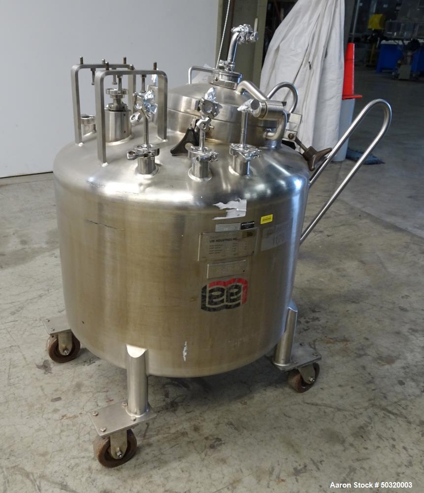 Used- Lee Industries Pressure Mix Tank, 250 Liter, Model 250 LDBT,