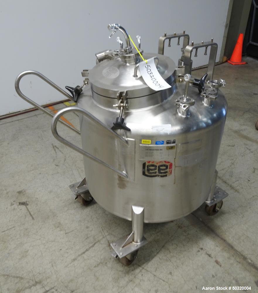 Used- Lee Industries Pressure Mix Tank, 250 Liter, Model 250 LDBT,