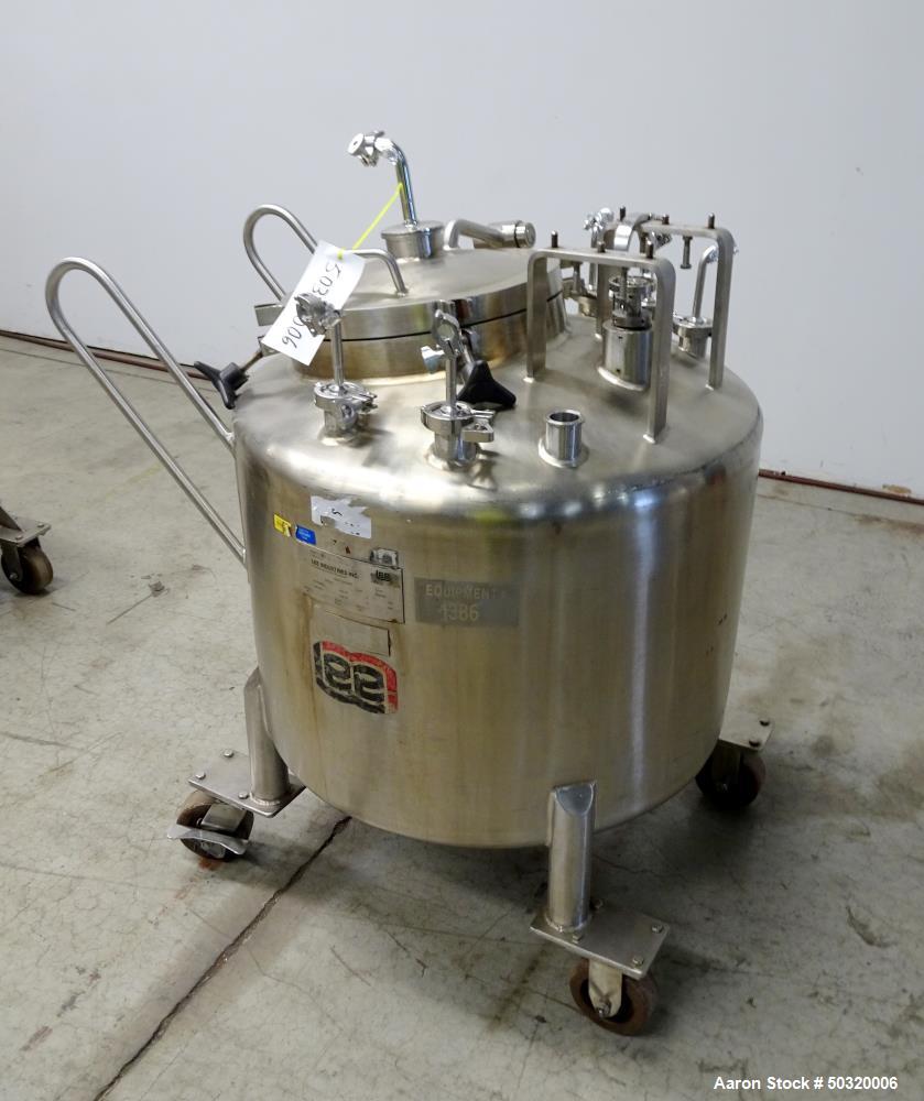 Used Lee Industries Pressure Mix Tank, 250 Liter, Model 250 LDBT