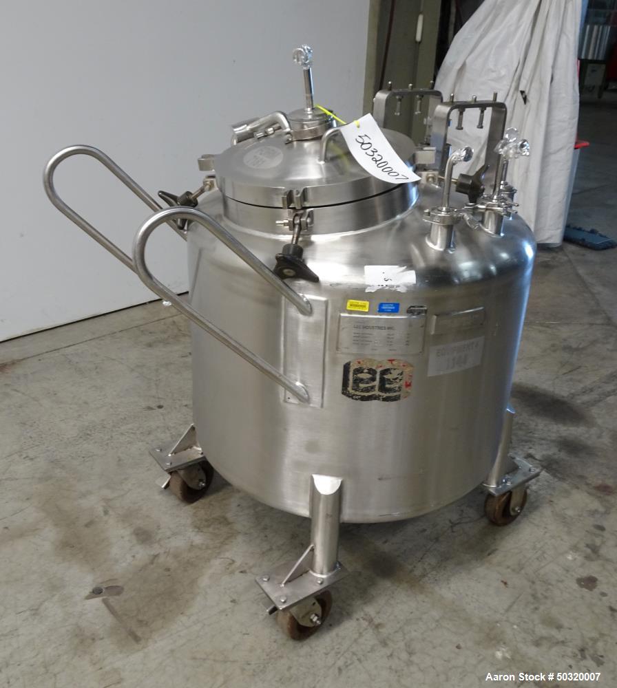Used Lee Industries Pressure Mix Tank, 250 Liter