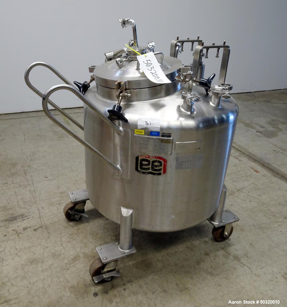 Used- Lee Industries Pressure Mix Tank, 250 Liter, Model 250 LDBT