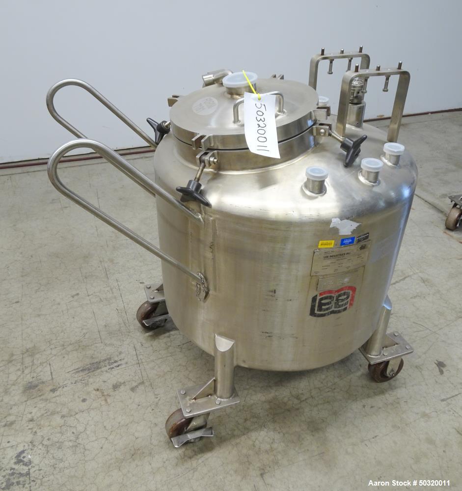 Used Lee Industries Pressure Mix Tank, 250 Liter, Model 250 LDBT
