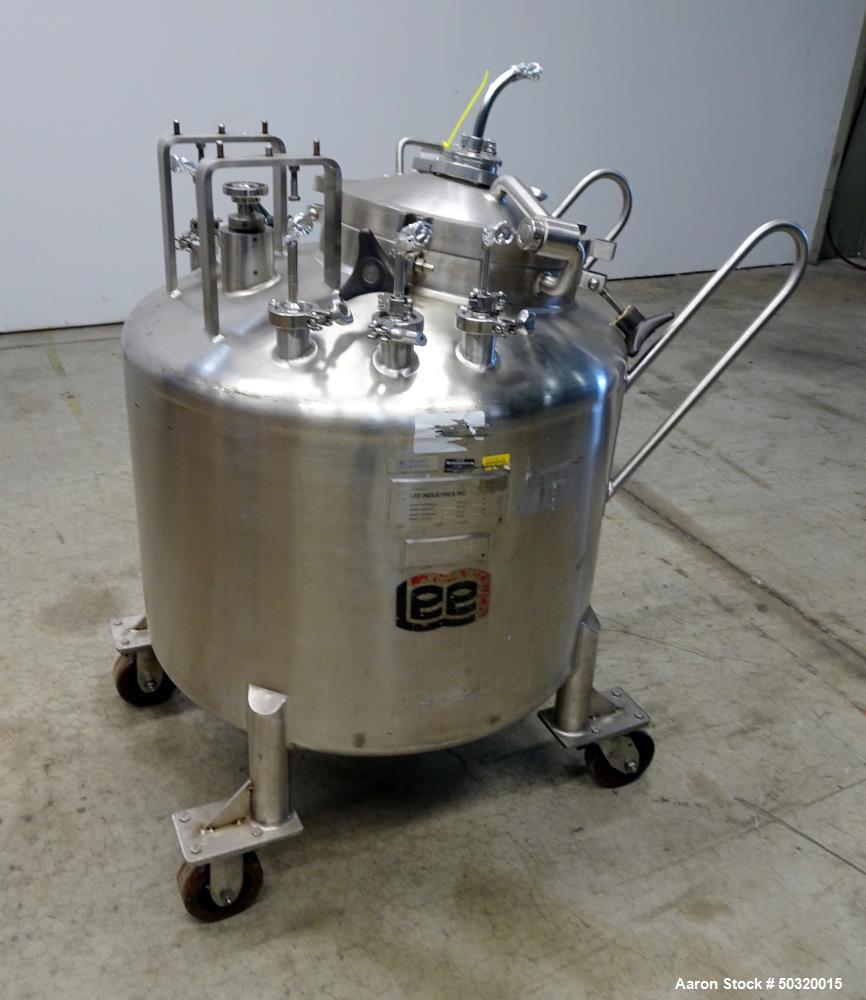 Used- Lee Industries Pressure Mix Tank, 250 Liter, Model 250 LDBT,