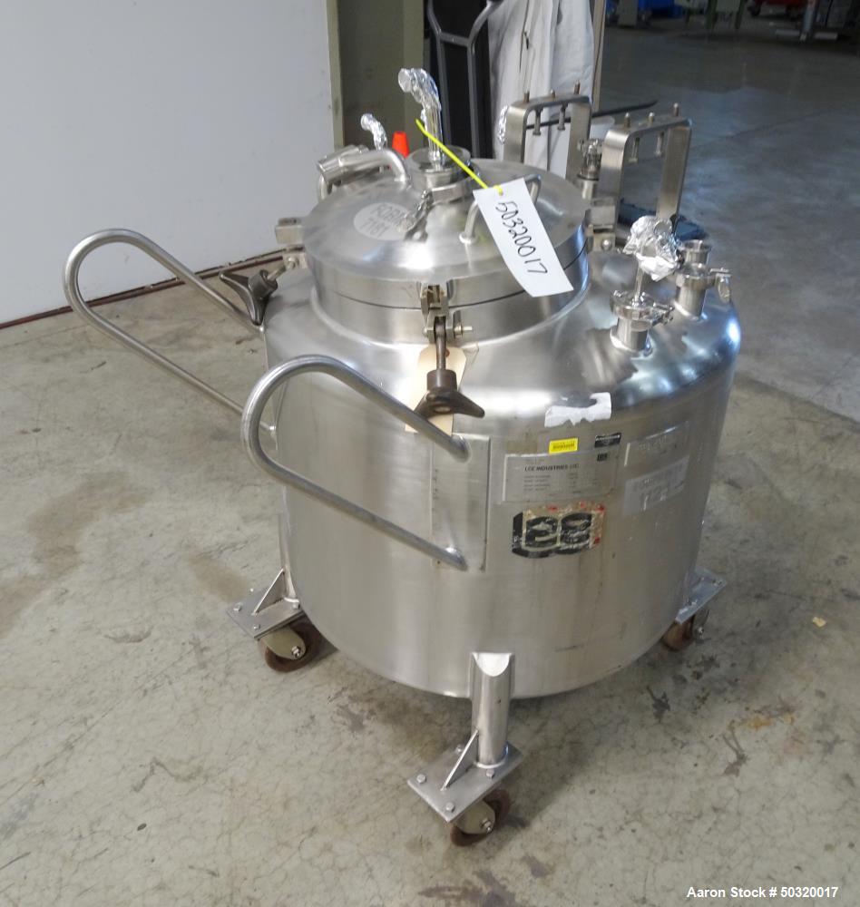 Used- Lee Industries Pressure Mix Tank, 250 Liter, Model 250 LDBT