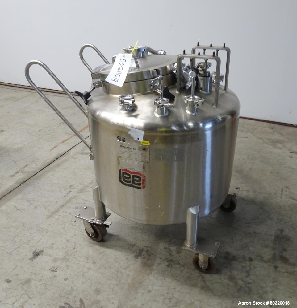 Used- Lee Industries Pressure Mix Tank, 250 Liter, Model 250 LDBT