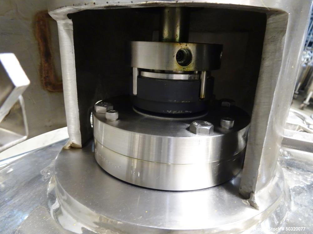 Used Lee Vertical Mix Tank, Pressurized, 316L Stainless Steel 250 Liter, Model 250 LDBT