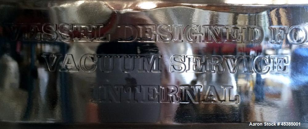 Used 300 Gallon Stainless Steel Lee Industries Pressure Tank, Model 300CBT