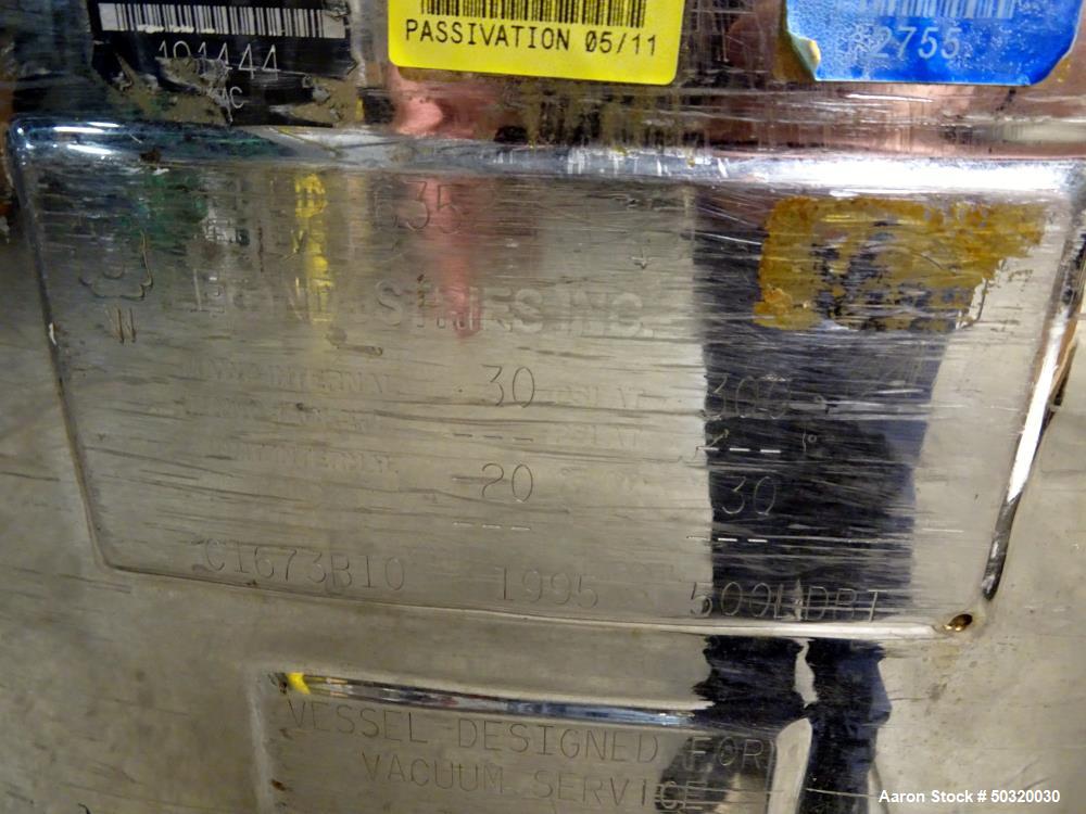 Used Lee Industries Pressure Mix Tank, 500 Liter, Model 500 LDBT