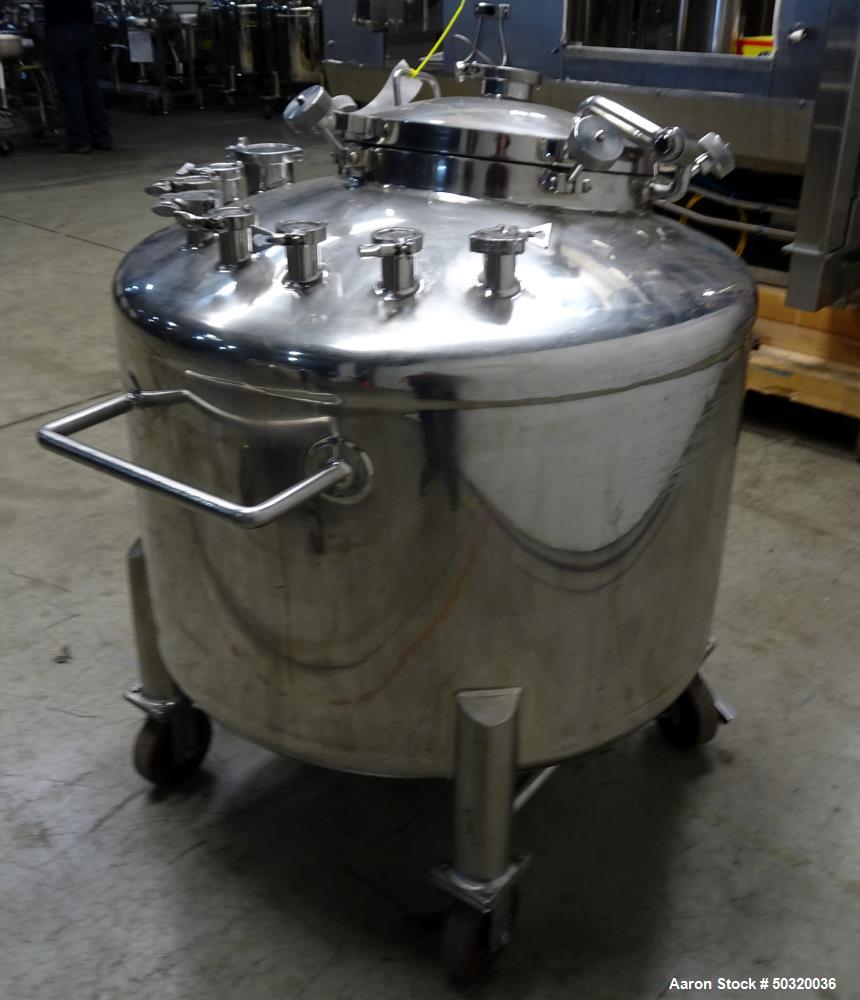 Used- Lee Industries Pressure Mix Tank, 500 Liter, Model 500 LDBT,