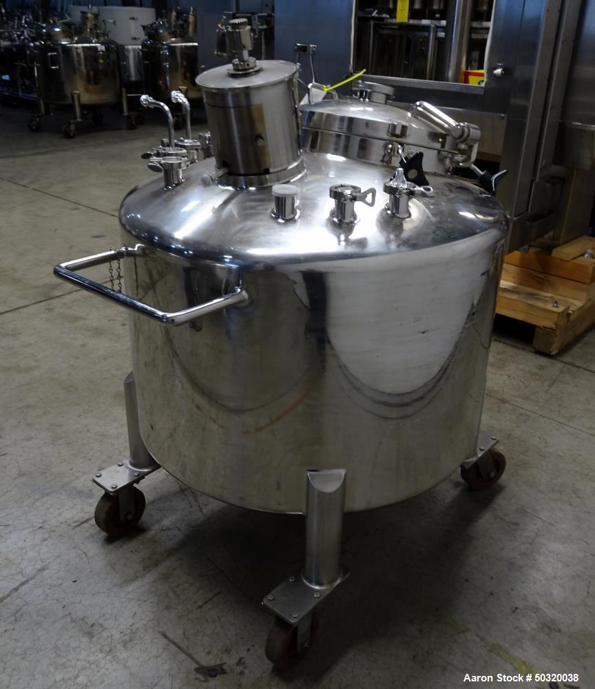 Used- Lee Industries Pressure Mix Tank, 500 Liter, Model 500 LDBT