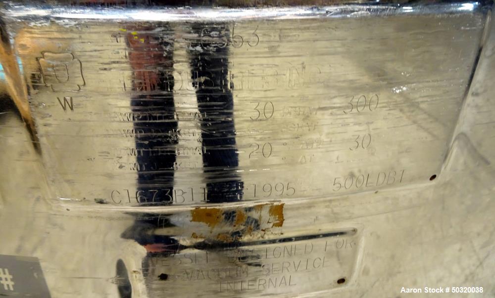 Used Lee Industries Pressure Mix Tank, 500 Liter, Model 500 LDBT
