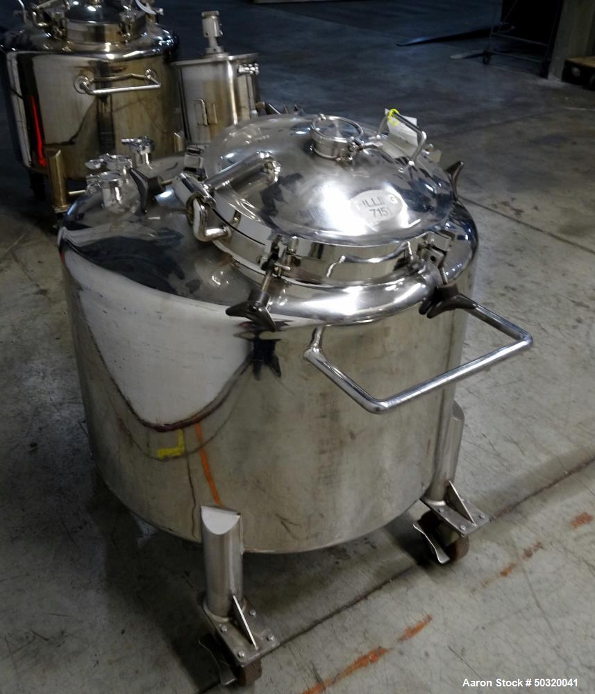 Used- Lee Industries Pressure Mix Tank, 500 Liter, Model 500 LDBT