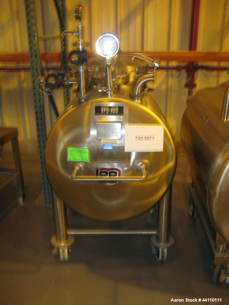 Used 105 Gallon Stainless Steel Lee Industries Portable Holding Tank/Pressure V